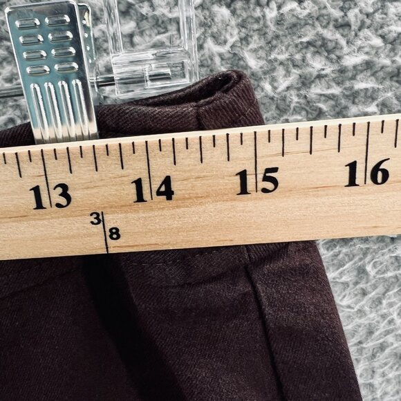 Chicos Pants Womens 1.5 Brown Straight Leg Mid Rise Classic Fit Career Workwear - Picture 6 of 8